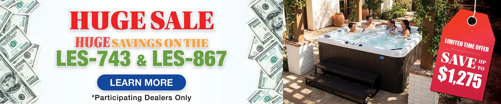 Calspas hot tub being used in a family setting - Charlotte Hall